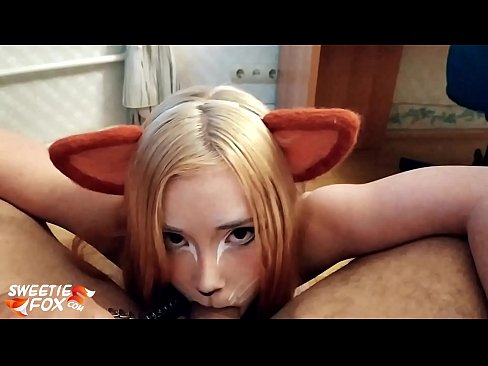 ❤️ Kitsune gbe dick ati pẹlu ni ẹnu rẹ si wa ❤